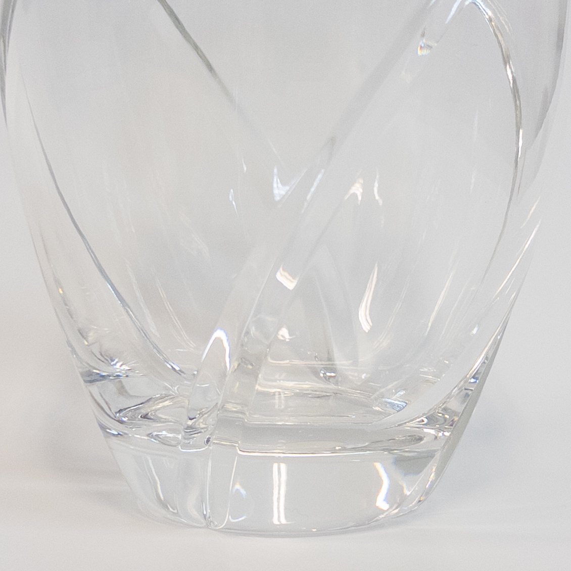 Tiffany & Co. Swirl Optic Crystal Vase