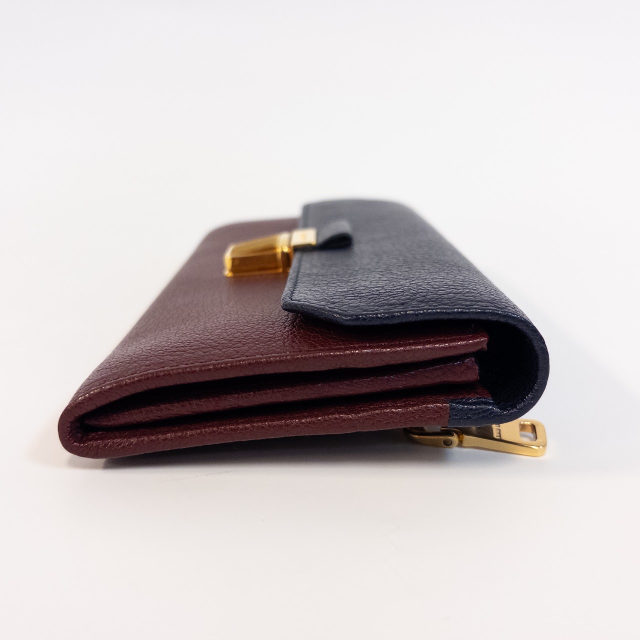 Miu Miu NEW Madras Bicolor Continental Wallet