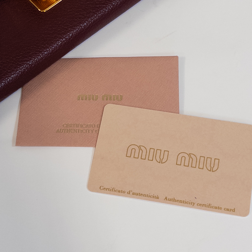 Miu Miu NEW Madras Bicolor Continental Wallet