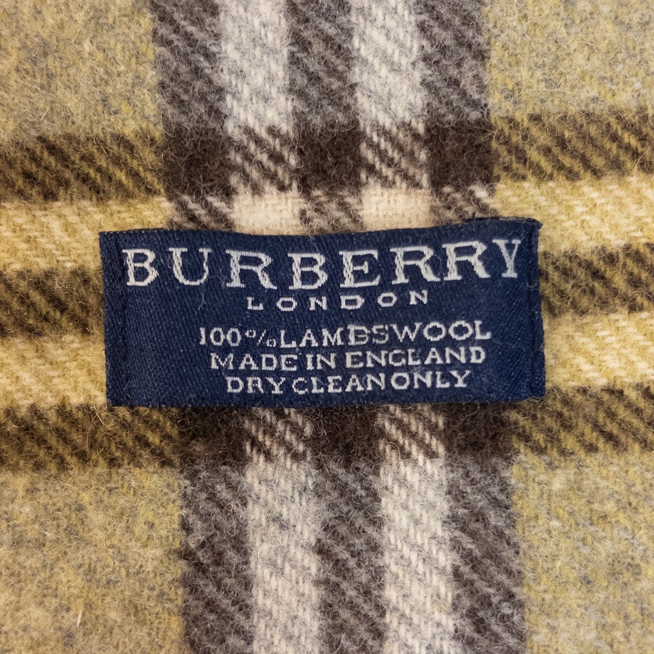 Burberry Classic Plaid Wool Scarf