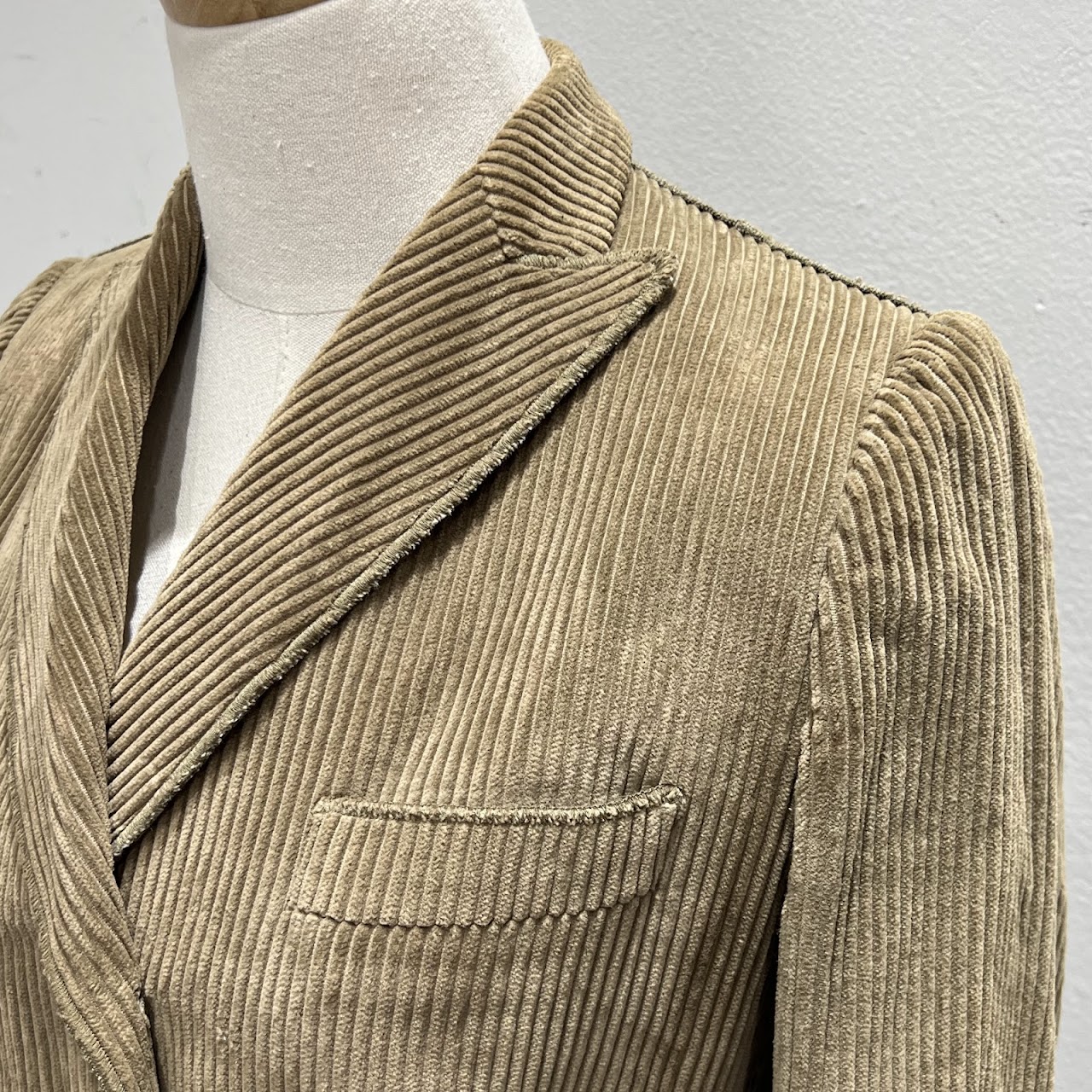 Dolce & Gabbana Vintage Cotton and Silk Corduroy Jacket