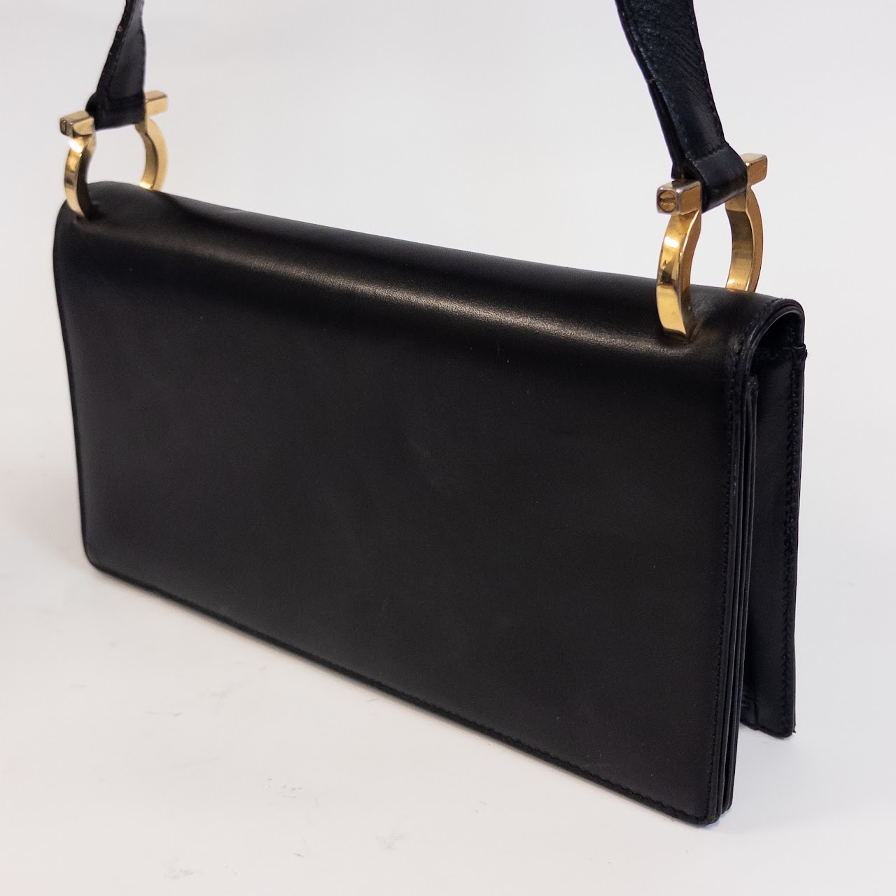 Vintage Salvatore Ferragamo Gancini Shoulder Bag