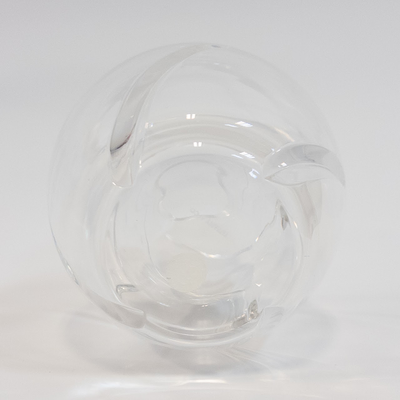 Tiffany & Co. Swirl Optic Crystal Vase