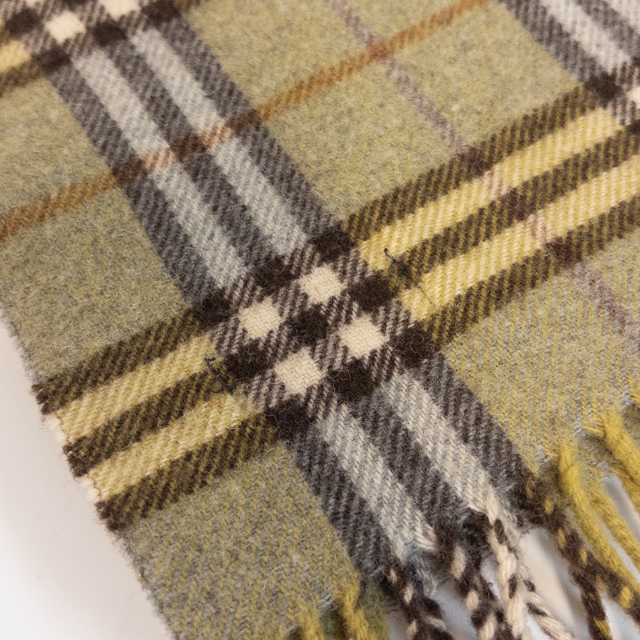 Burberry Classic Plaid Wool Scarf