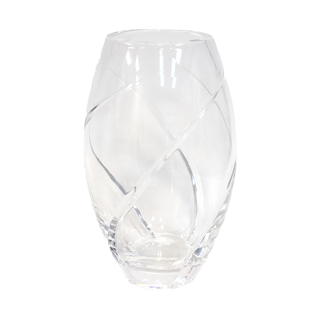 Tiffany & Co. Swirl Optic Crystal Vase