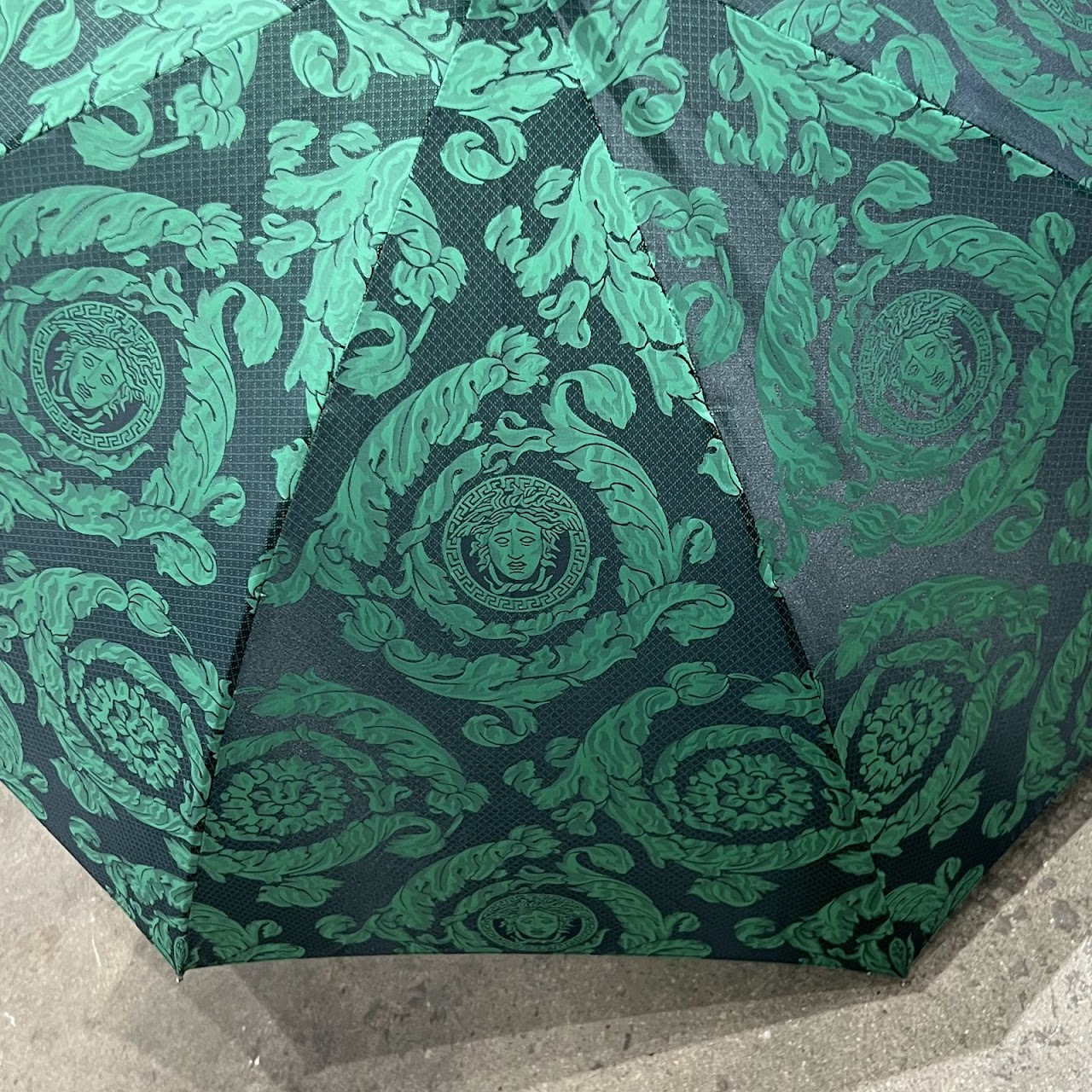 Vintage Gianni Versace Maple Handled Umbrella