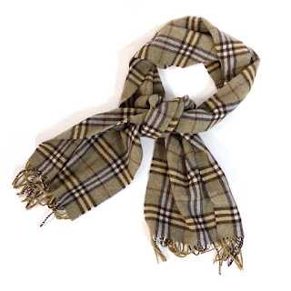 Burberry Classic Plaid Wool Scarf