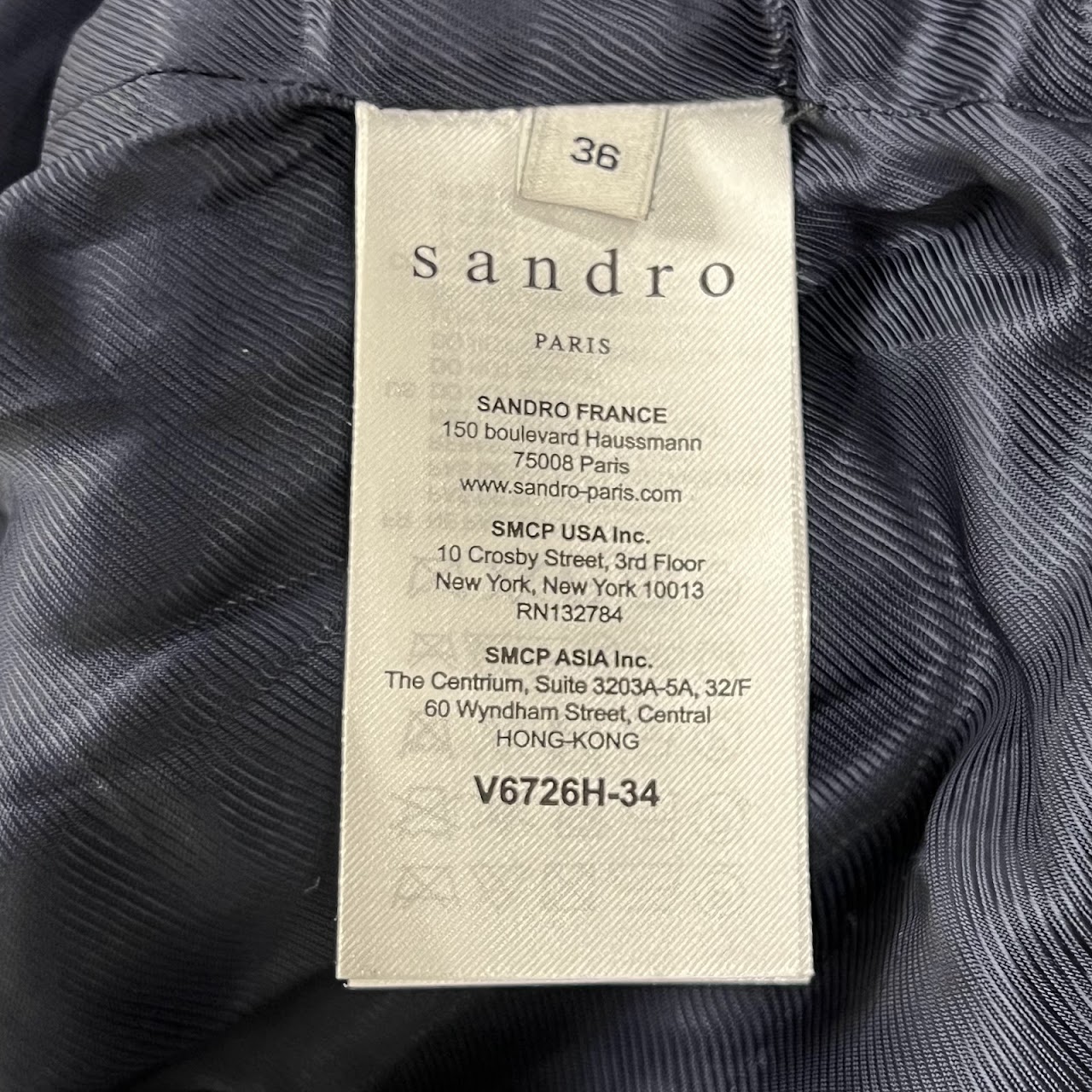 Sandro Paris Chevron Blazer