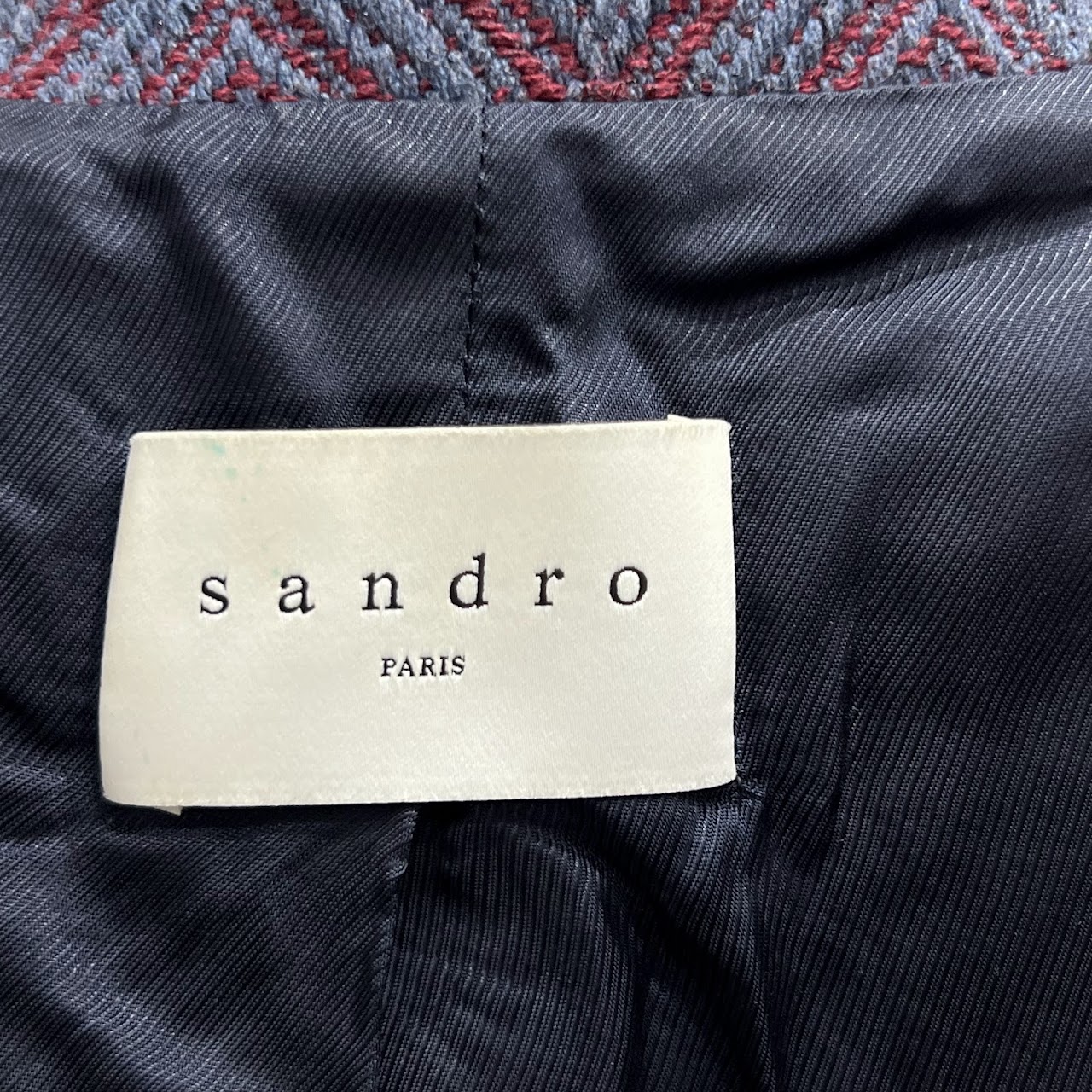 Sandro Paris Chevron Blazer