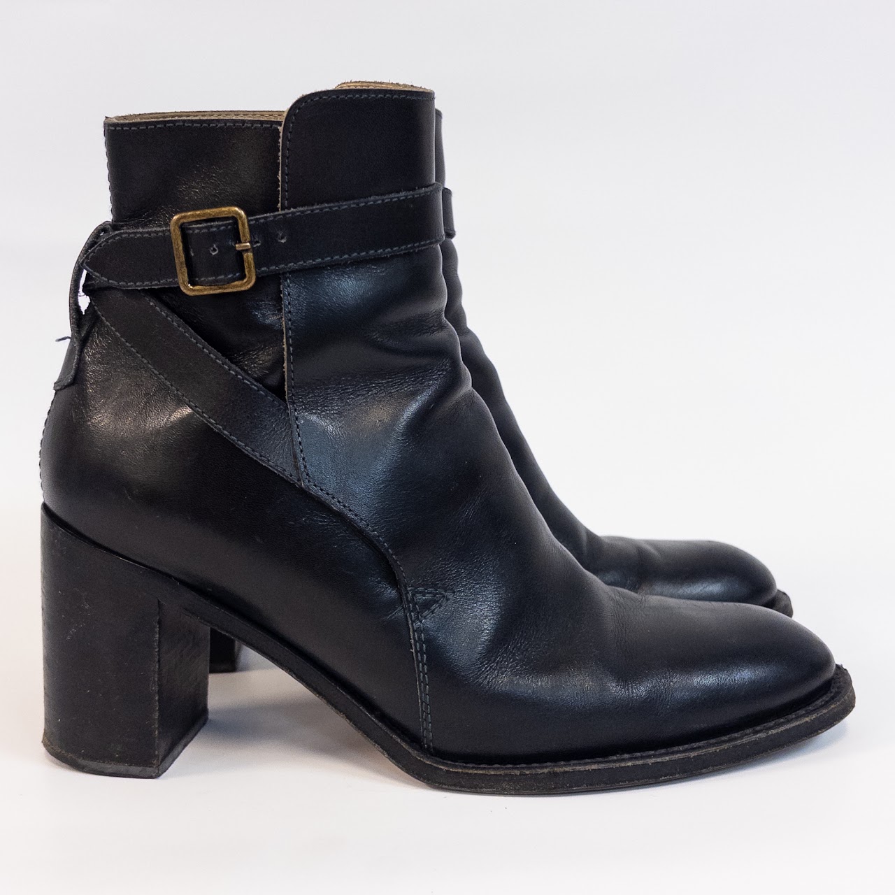 Chloé Leather Biker Style Ankle Boots