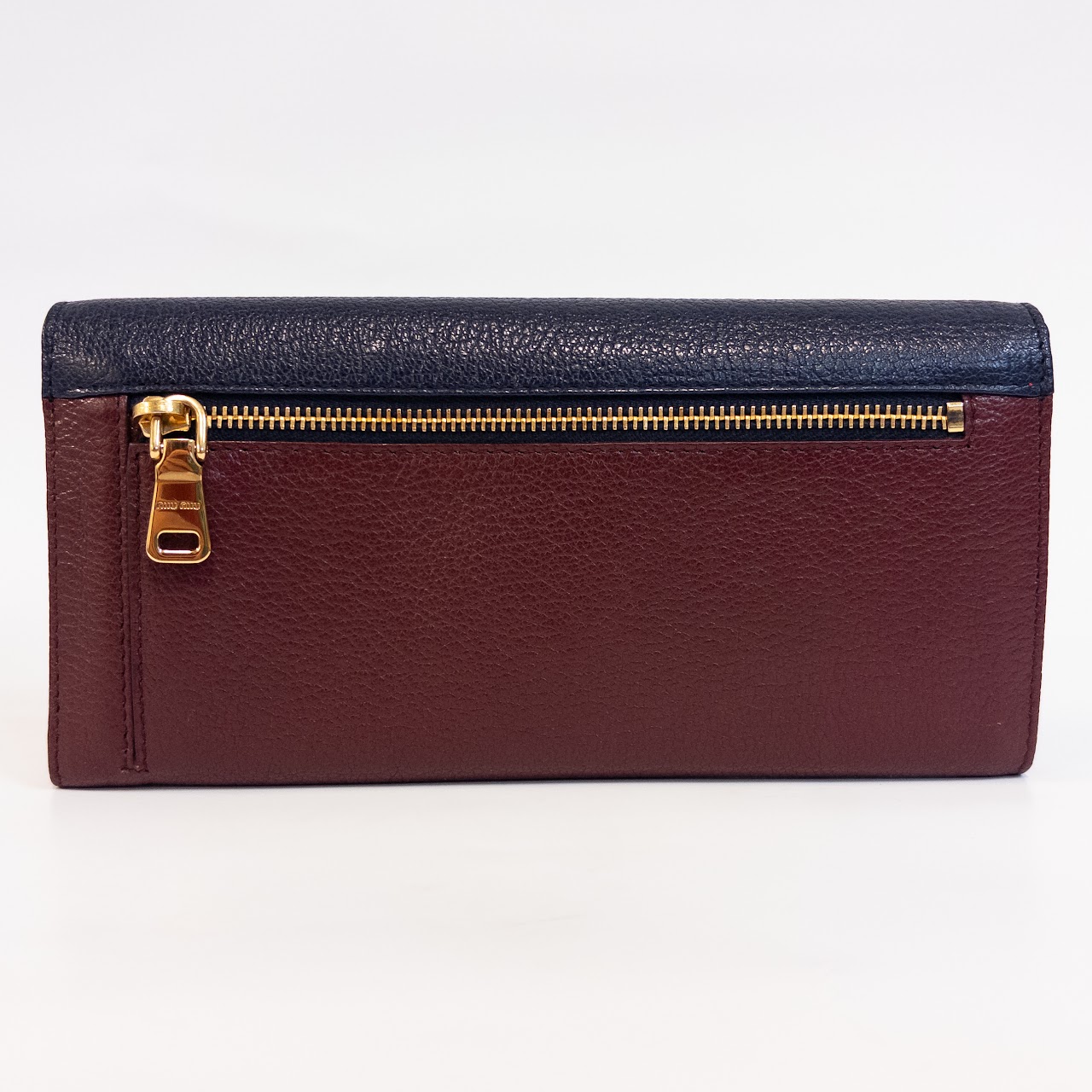 Miu Miu NEW Madras Bicolor Continental Wallet