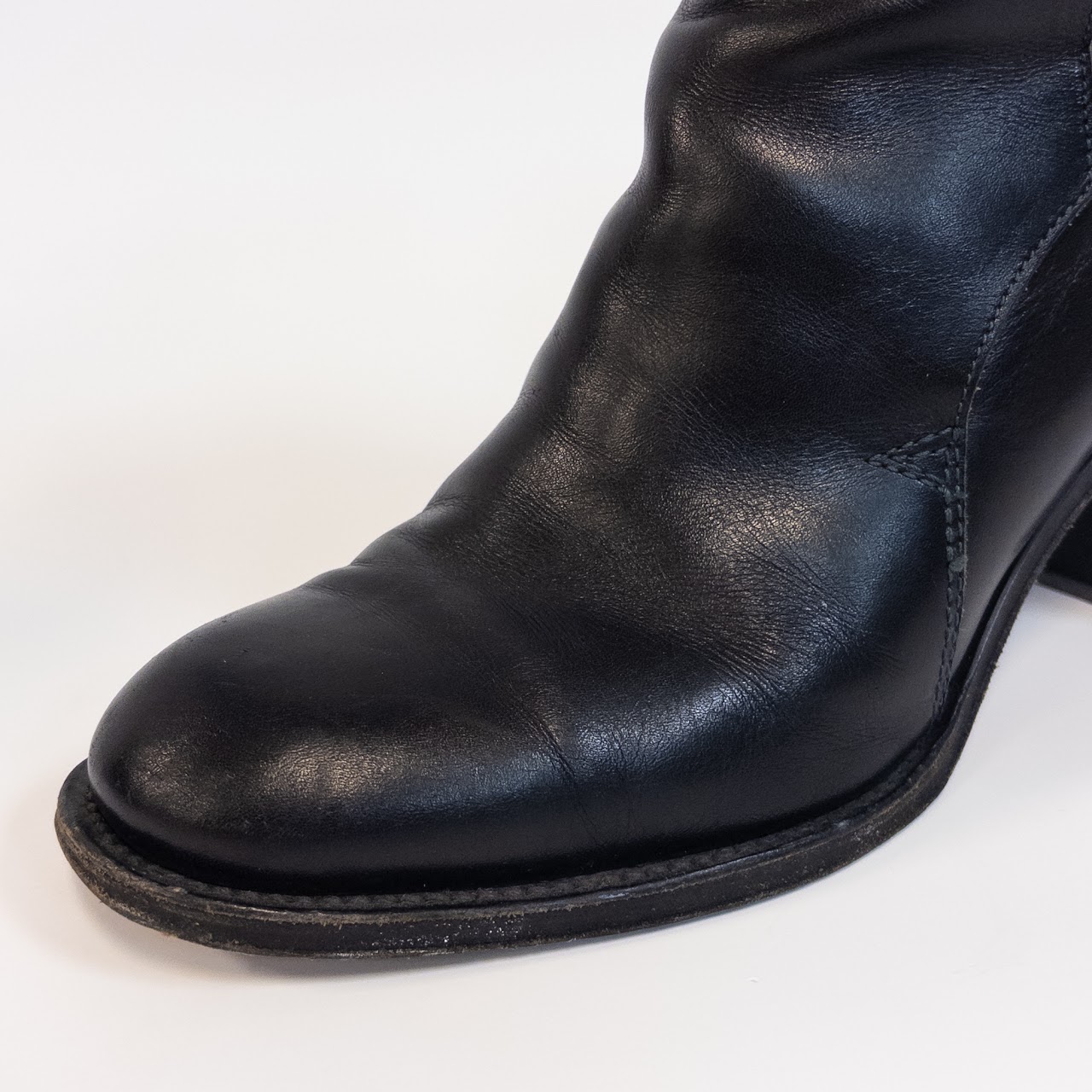 Chloé Leather Biker Style Ankle Boots