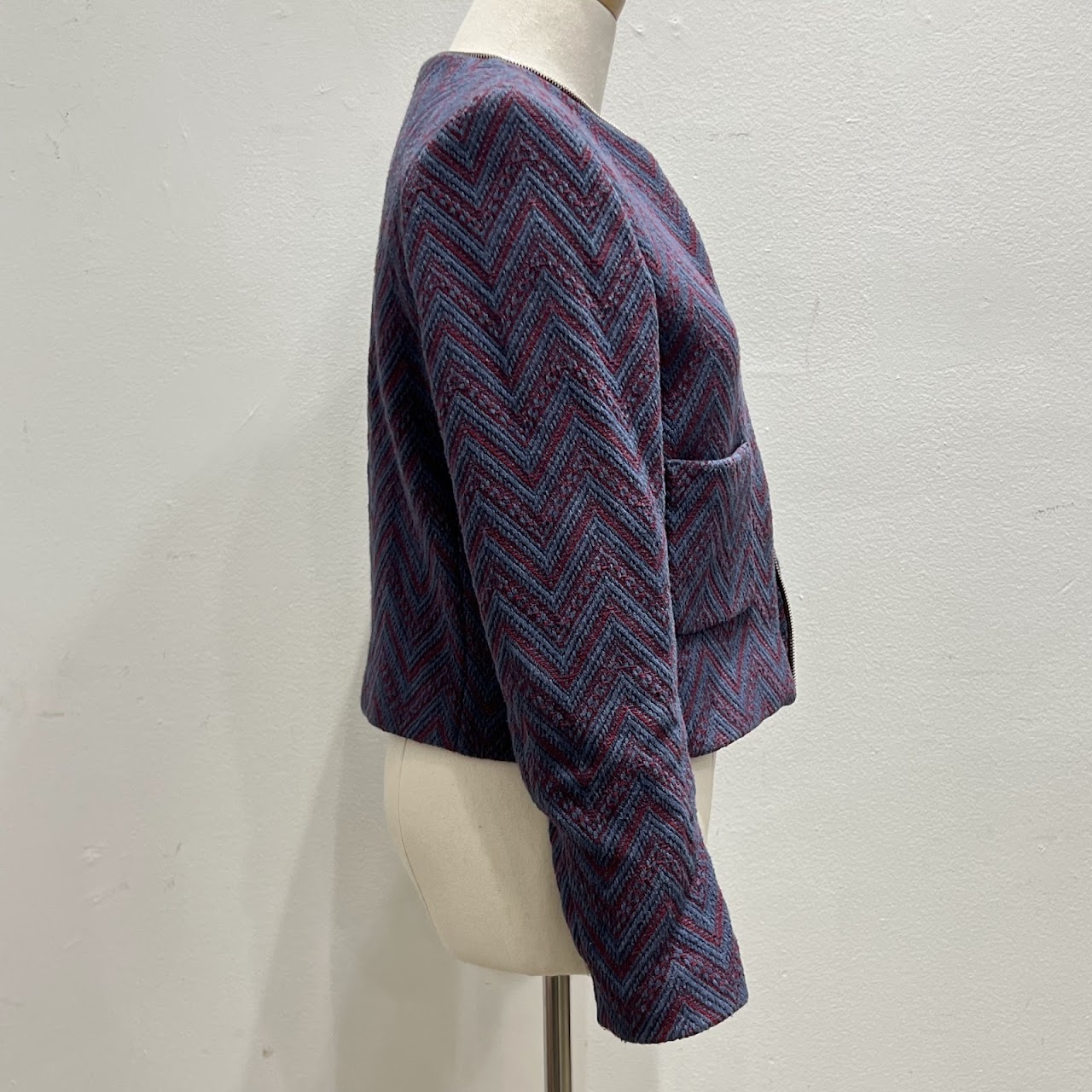 Sandro Paris Chevron Blazer