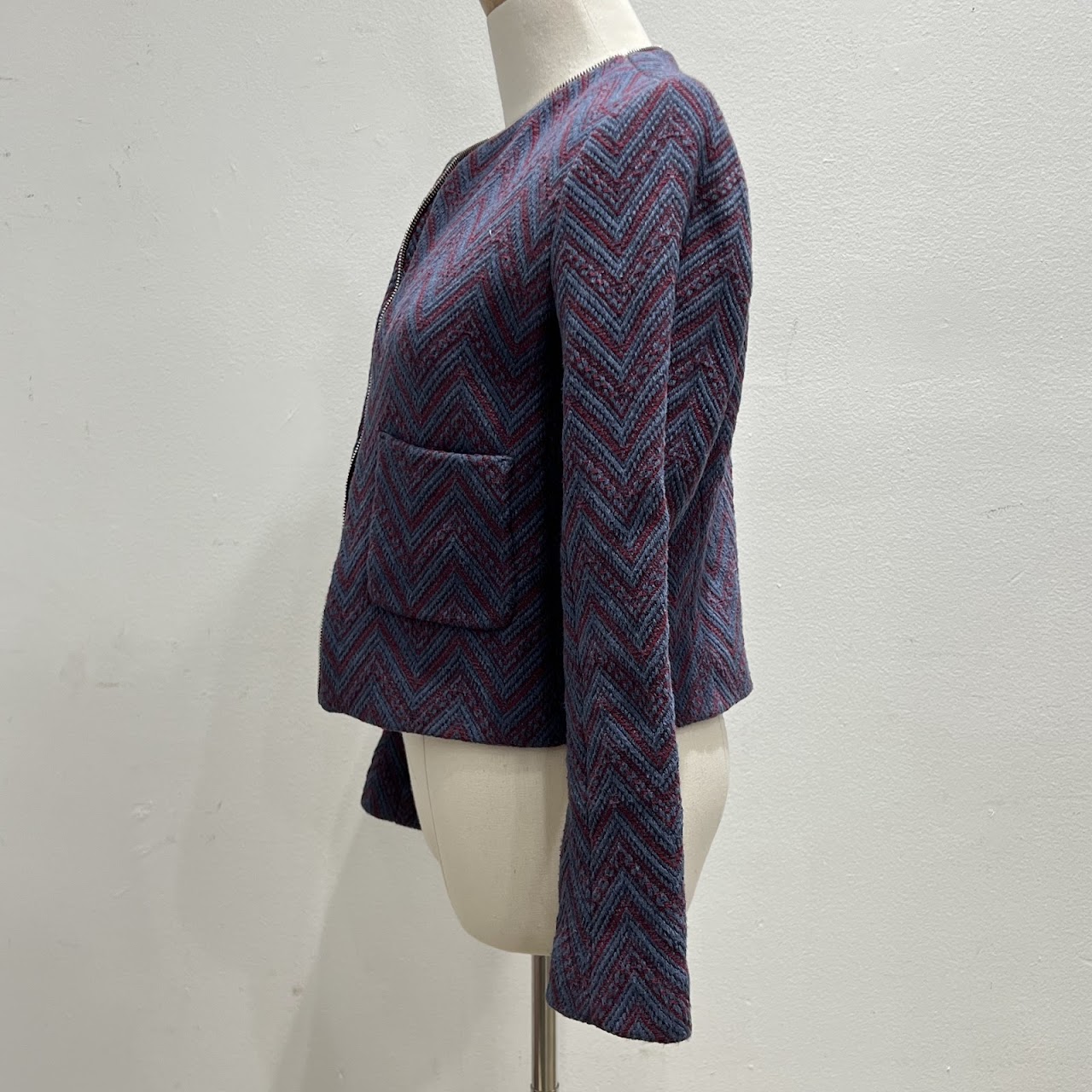 Sandro Paris Chevron Blazer