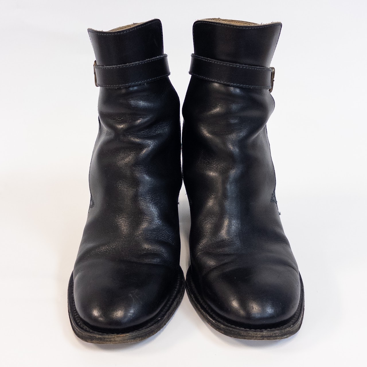 Chloé Leather Biker Style Ankle Boots