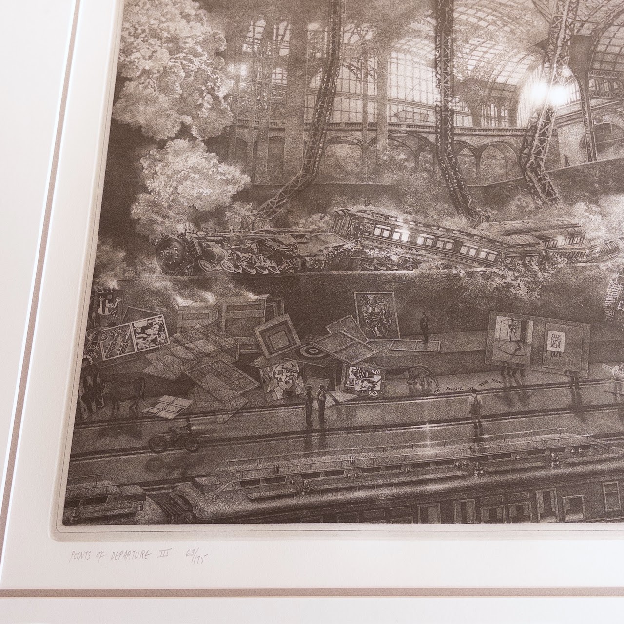 Peter Milton 'Points of Departure: Twentieth Century Limited' Etching and Engraving