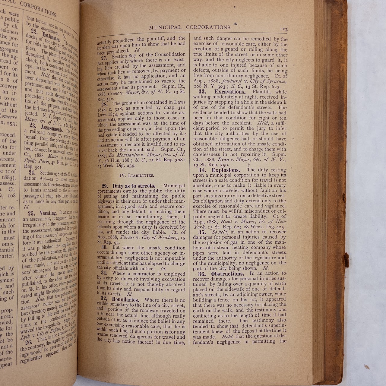 F.E. Barnard, 'A Digest of New York Reports 1/1, 1888 to 7/1, 1888'