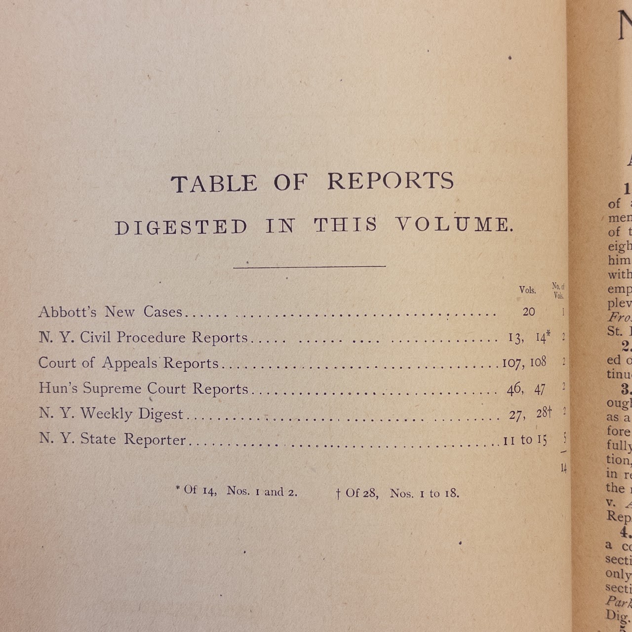 F.E. Barnard, 'A Digest of New York Reports 1/1, 1888 to 7/1, 1888'