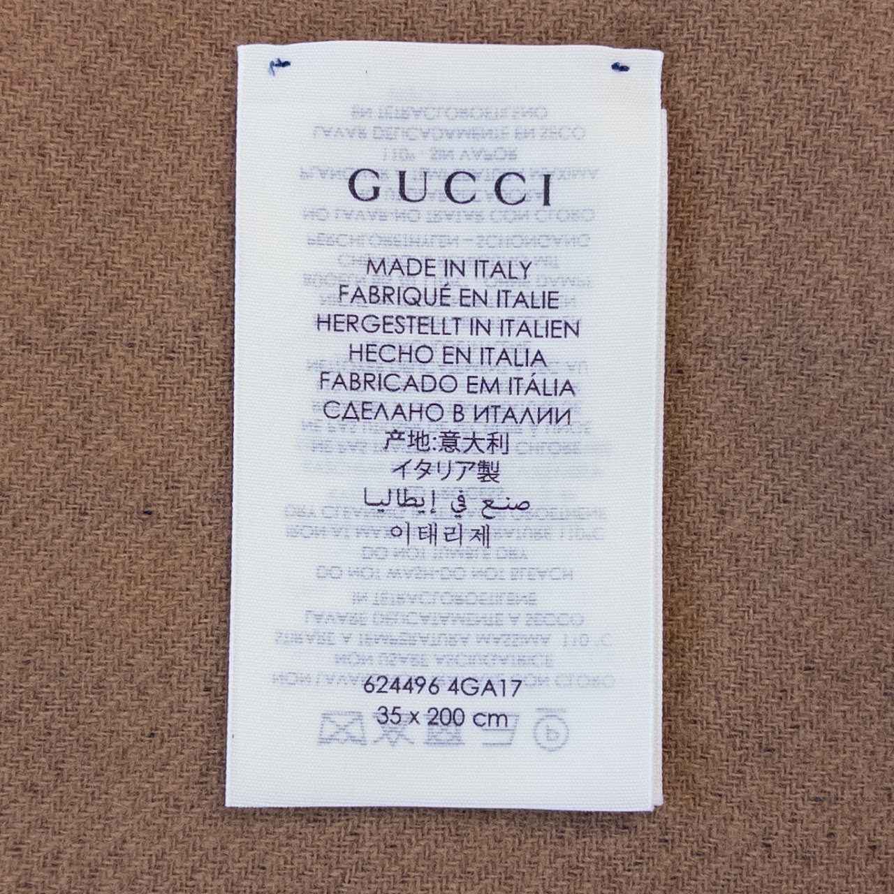 Gucci Vintage Logo Tartan Scarf