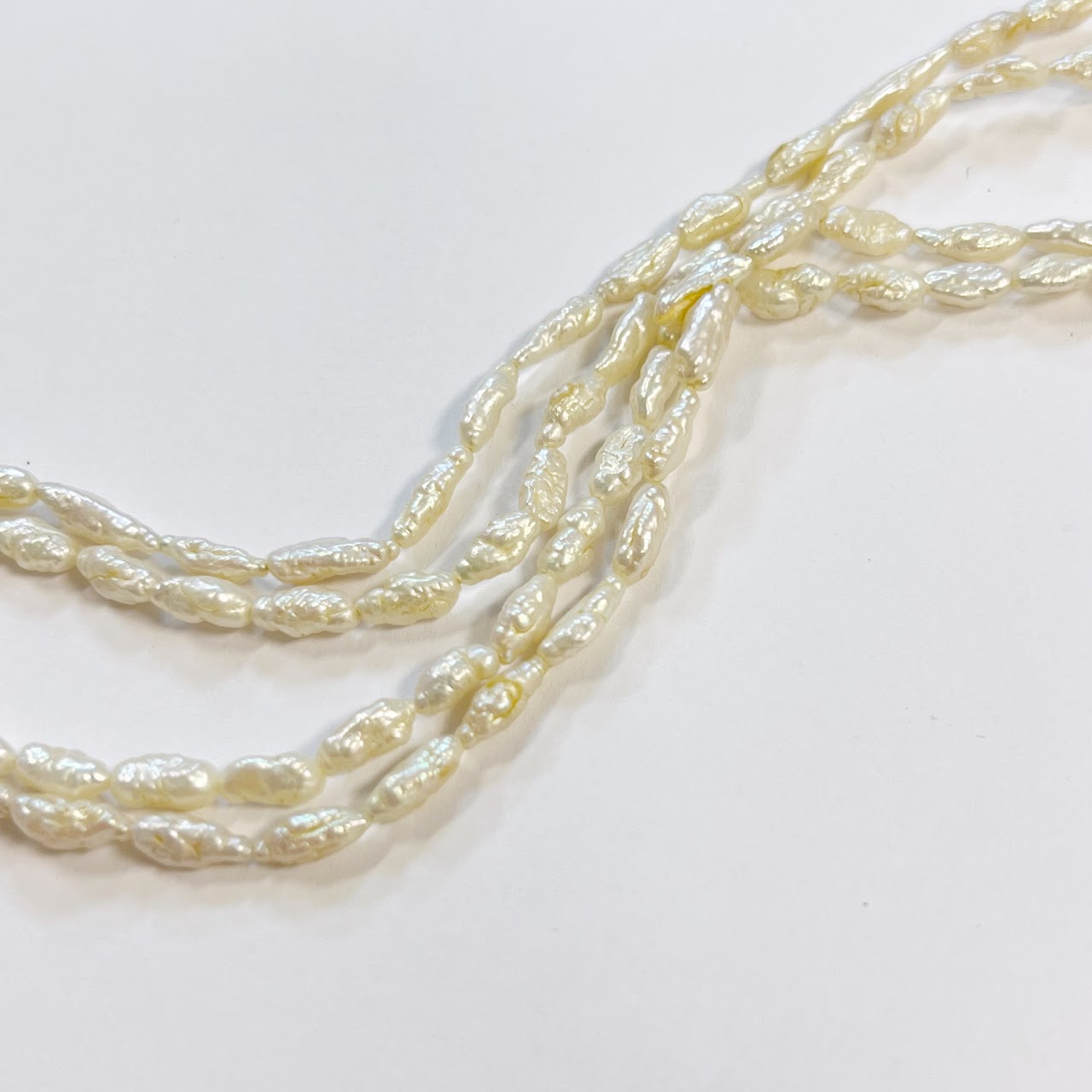 Freshwater Pearl and 14K Gold Two Strand Necklace