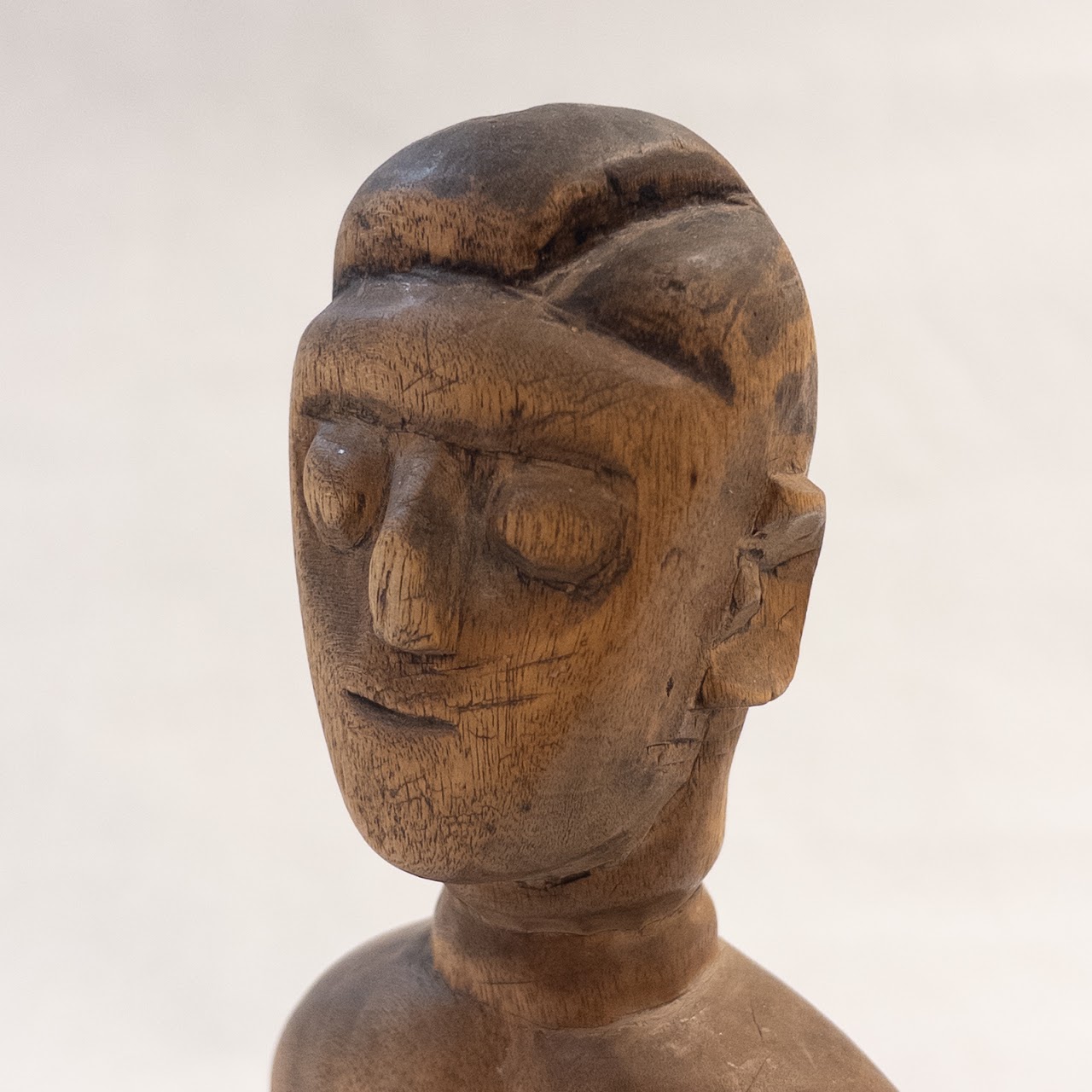 African Wooden Figural Carving Trio