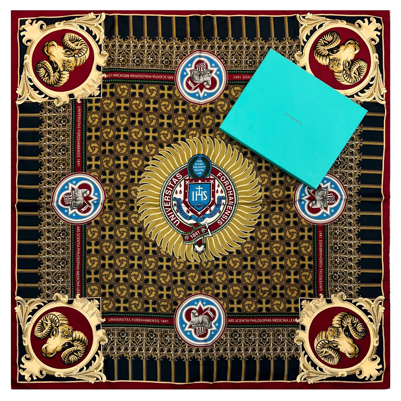 Tiffany & Co. Fordham University Silk Scarf