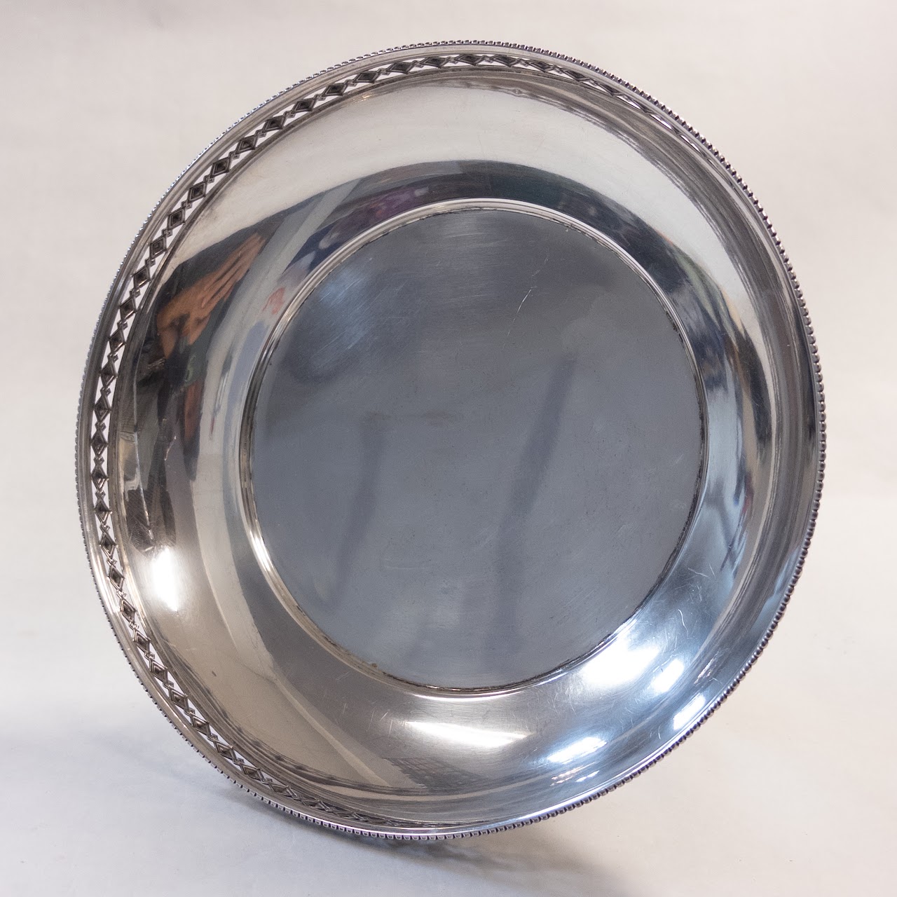 German 800 Silver Neoclassical Footed Centerpiece Bowl