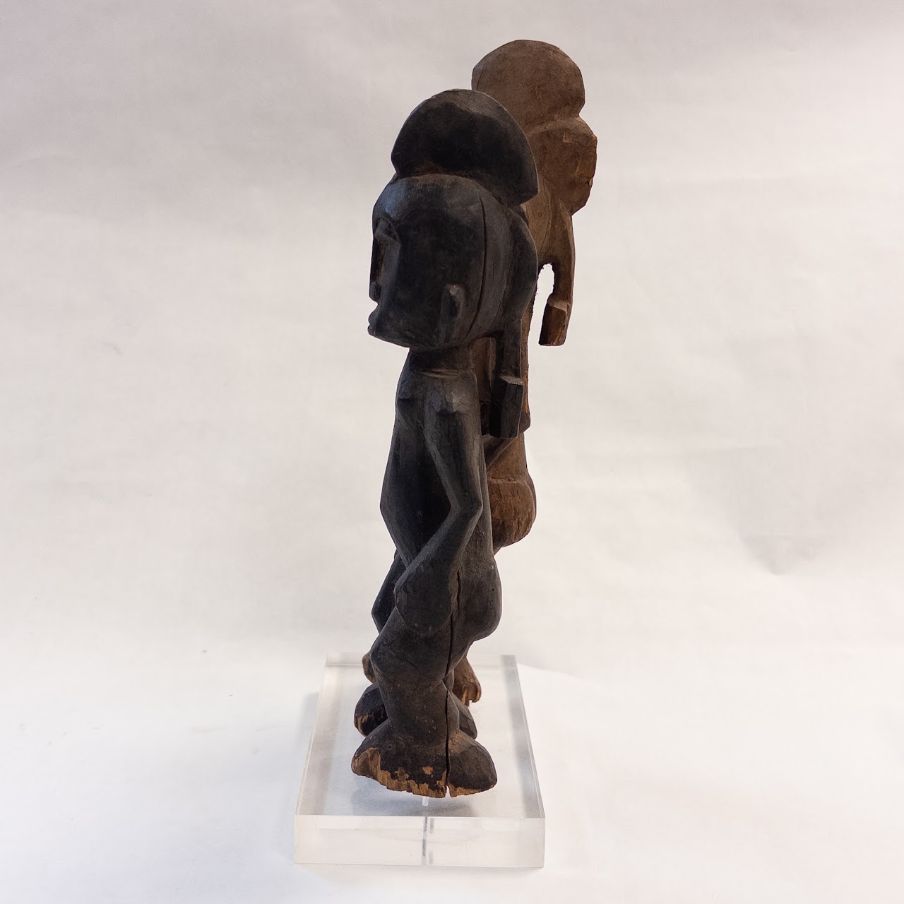 African Wooden Figural Carving Trio