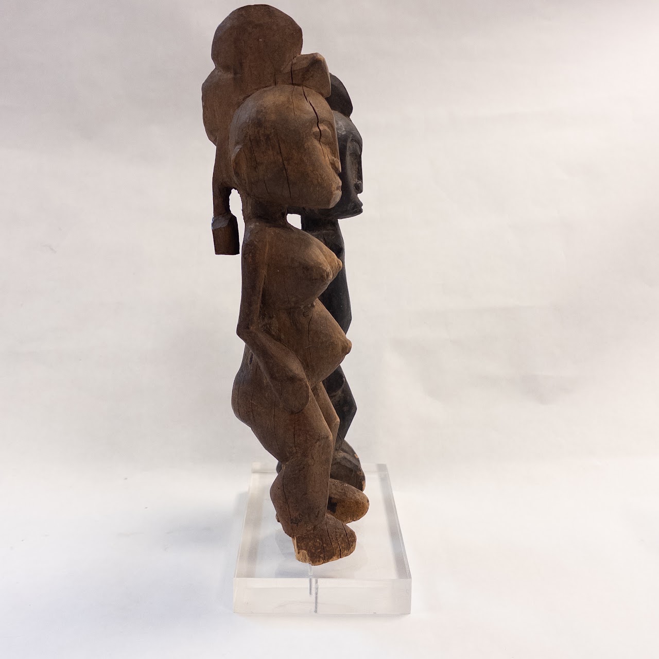 African Wooden Figural Carving Trio