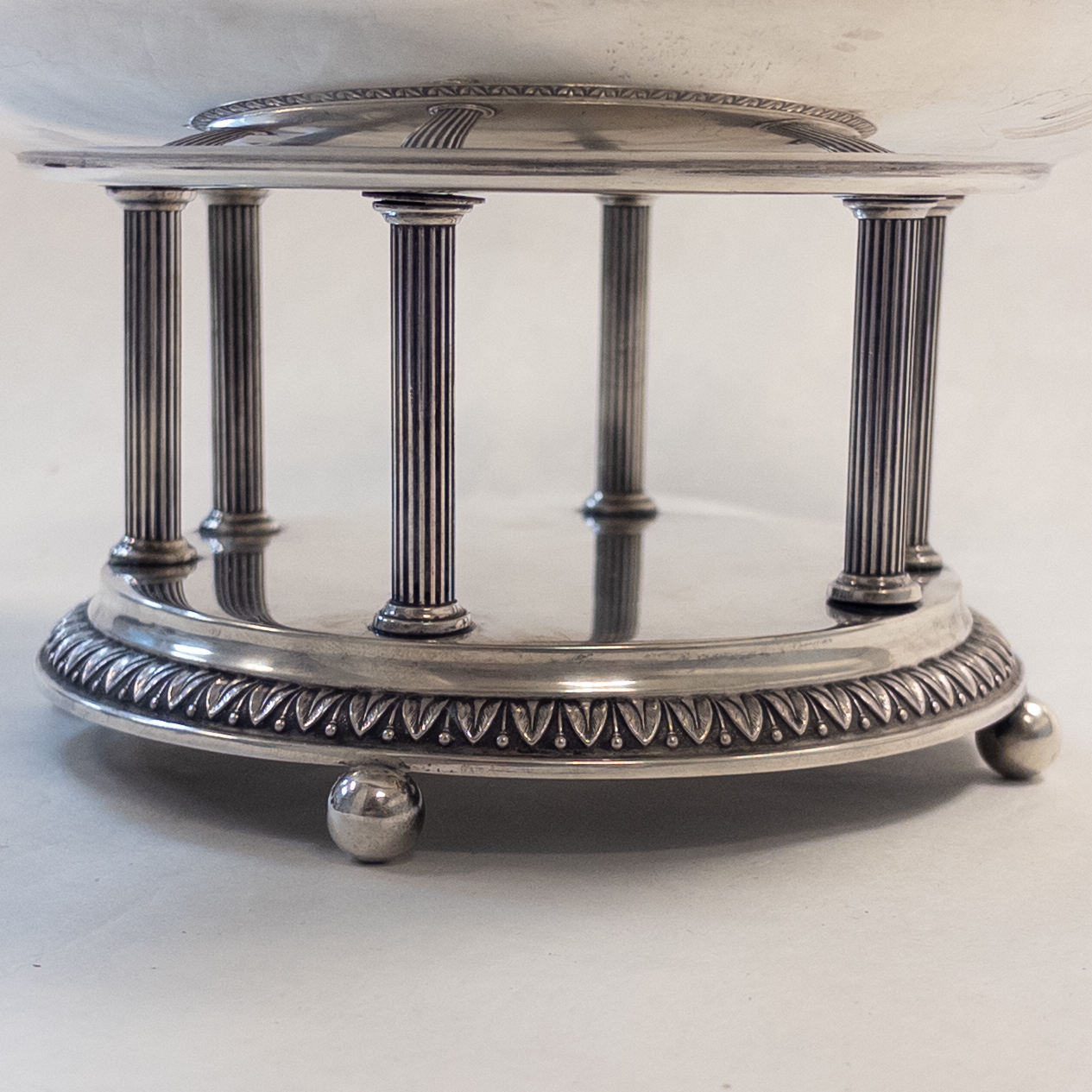 German 800 Silver Neoclassical Footed Centerpiece Bowl