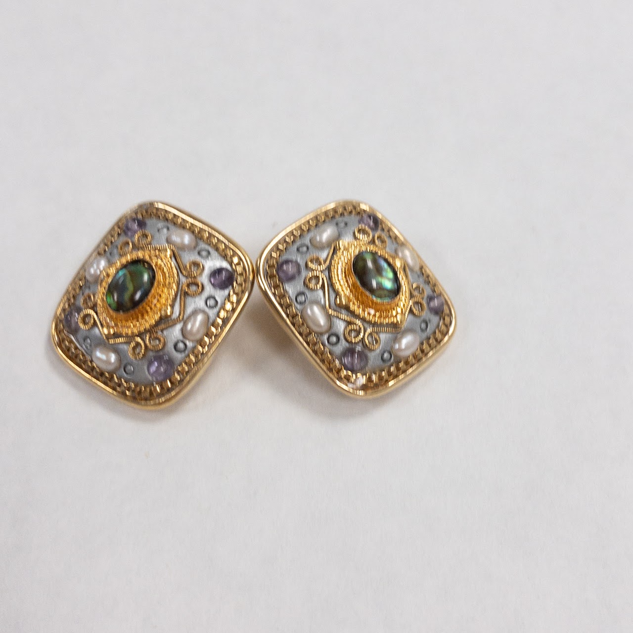 Michal Golan 'Gemstone' Clip Earrings