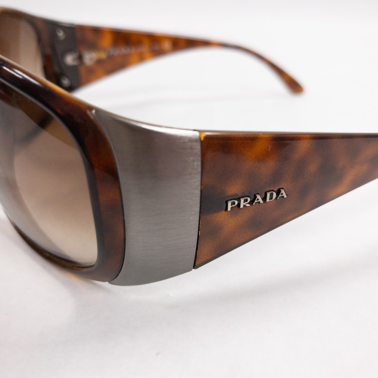 Prada Faux Tortoise Gradient Sunglasses