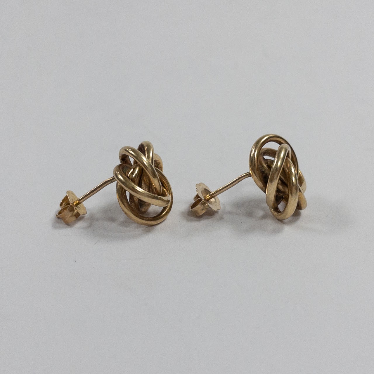 14K Gold Love Knot Earrings