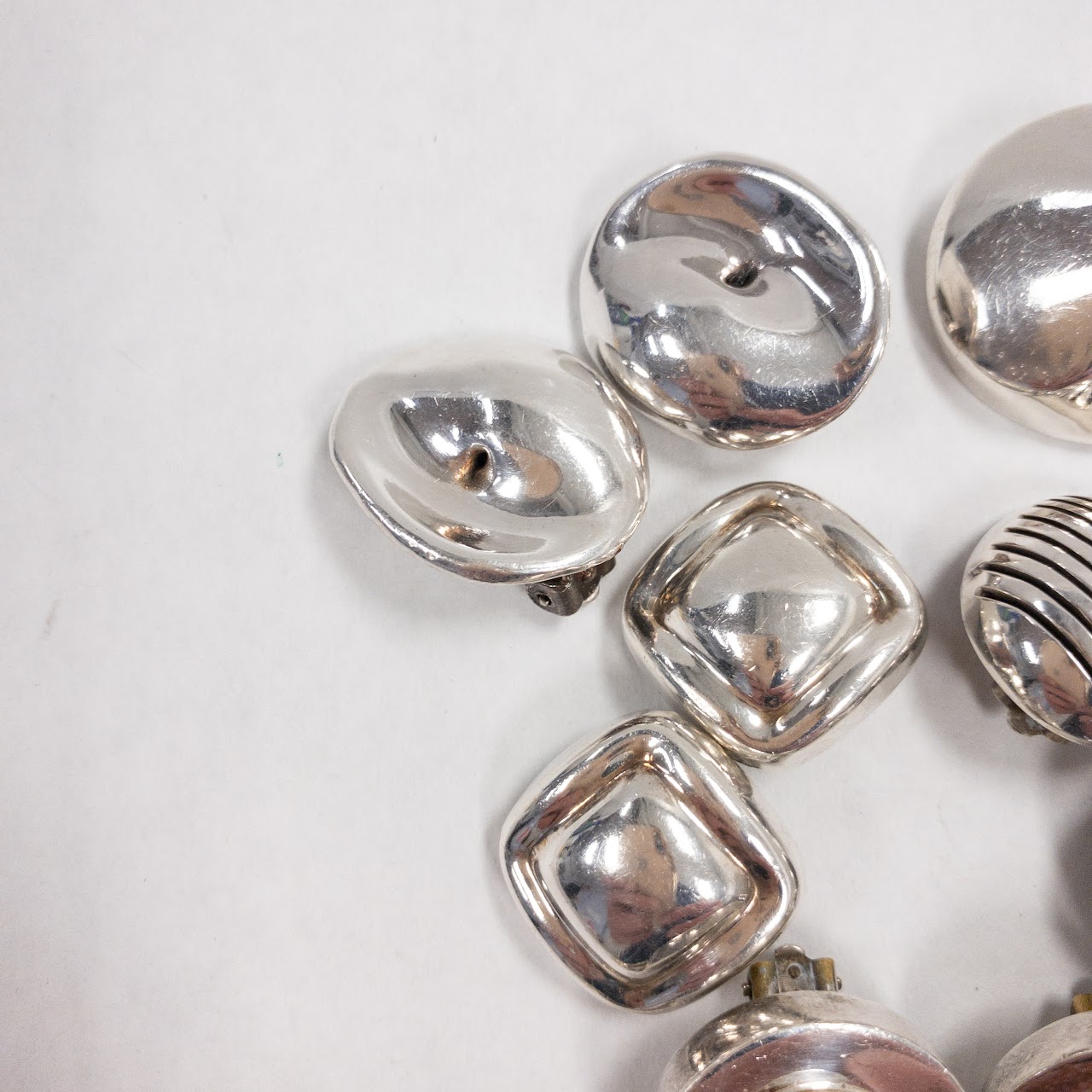 Sterling Silver Clip Earring Lot