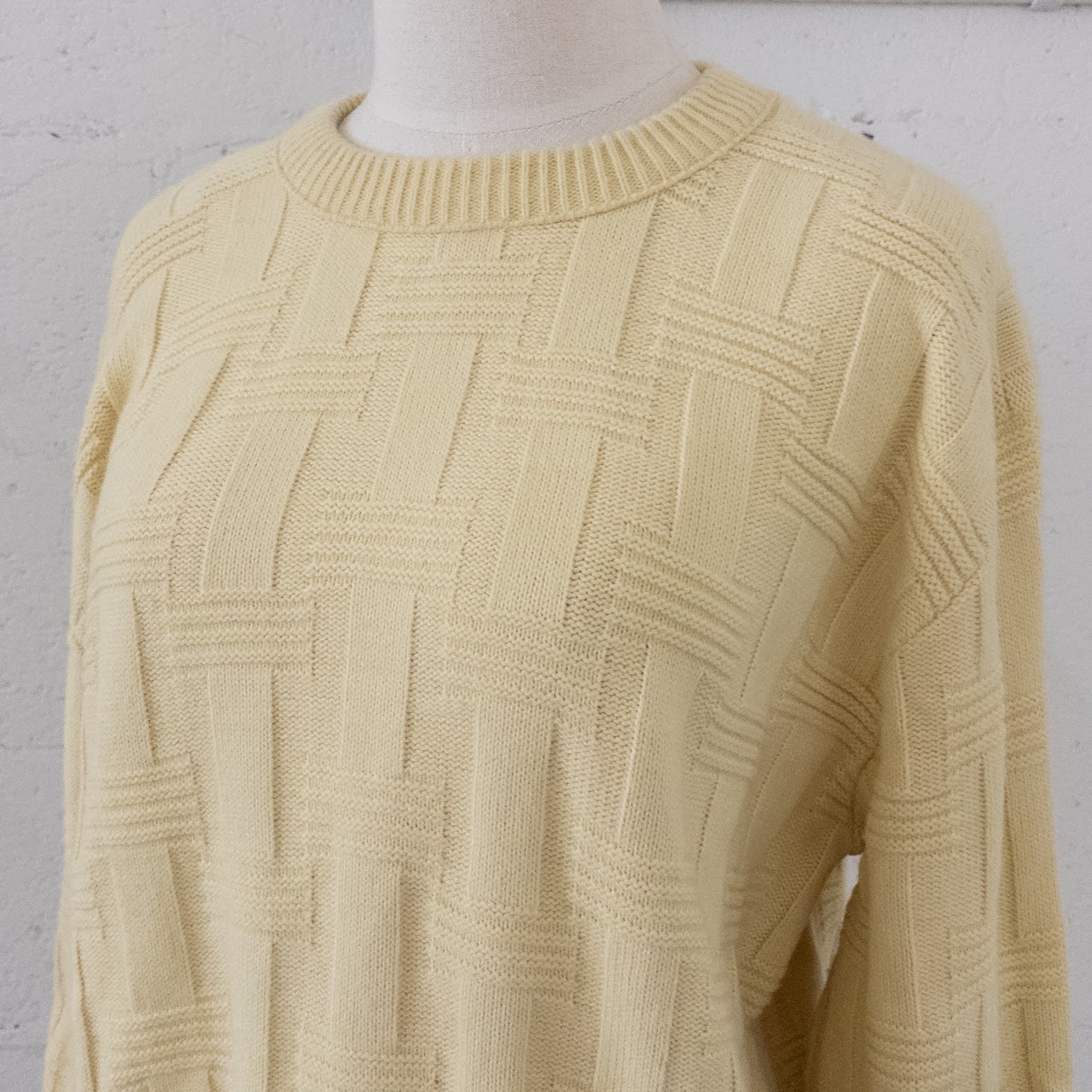 Dior Vintage Woven Pattern Sweater