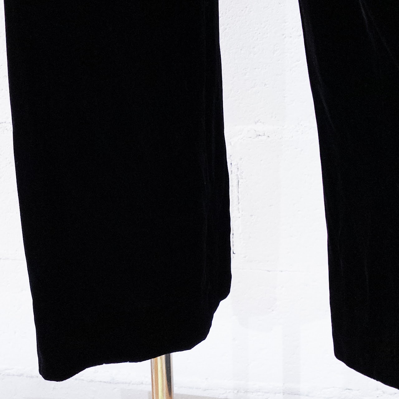 Chanel High Waist Velvet Wide Leg Trousers