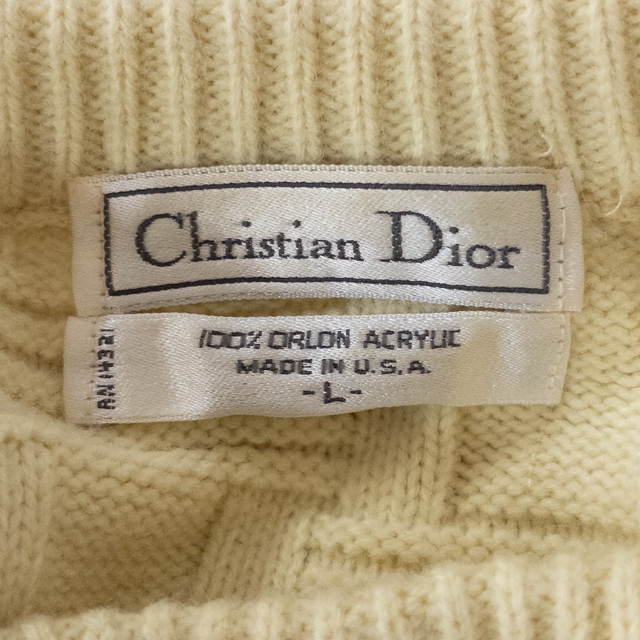 Dior Vintage Woven Pattern Sweater