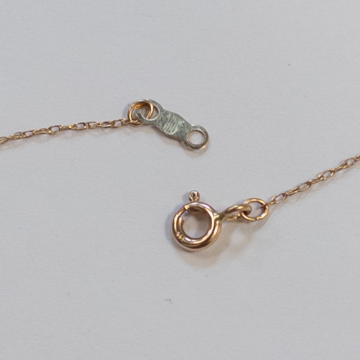 14K Gold, Pearl and Diamond Pendant Necklace