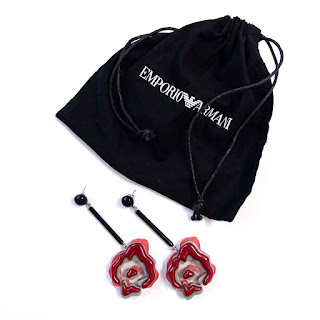 Emporio Armani Stacked Acrylic Earrings