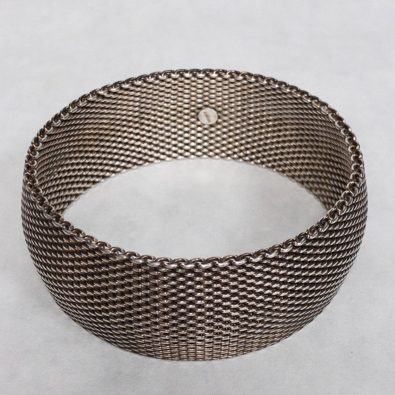 Sterling Silver Mesh Bangle  Bracelet