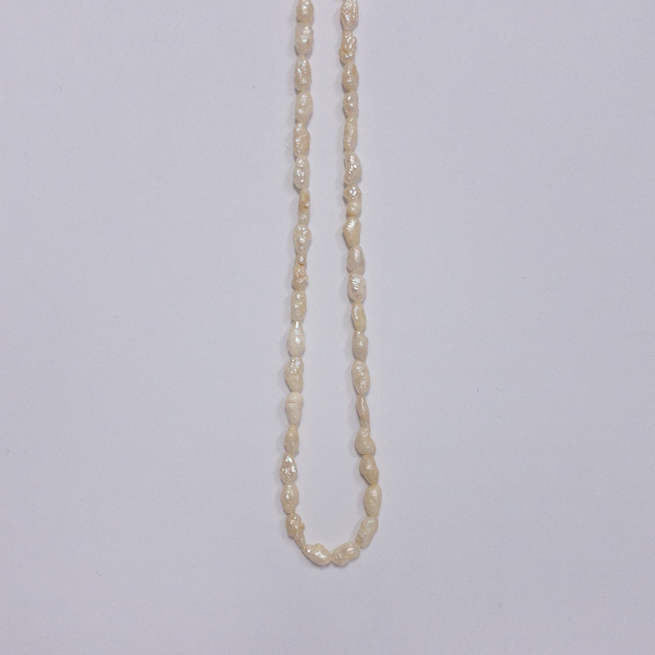 14K Gold Seed Pearl Necklace