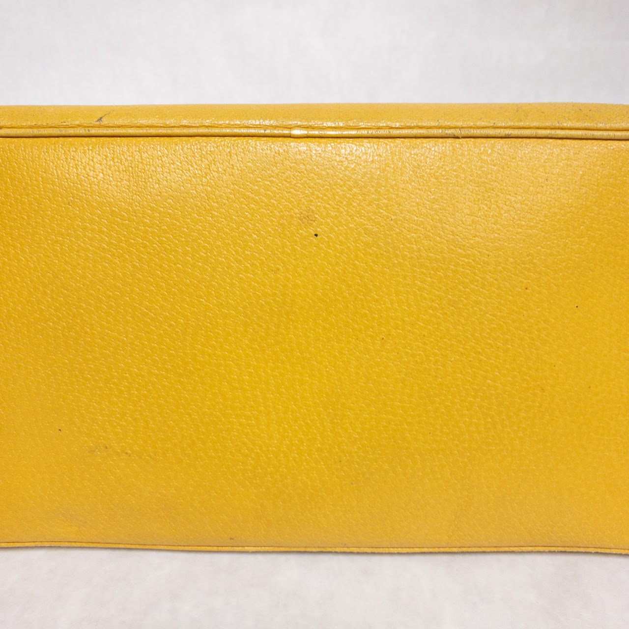 Prada Yellow Leather Dome Satchel