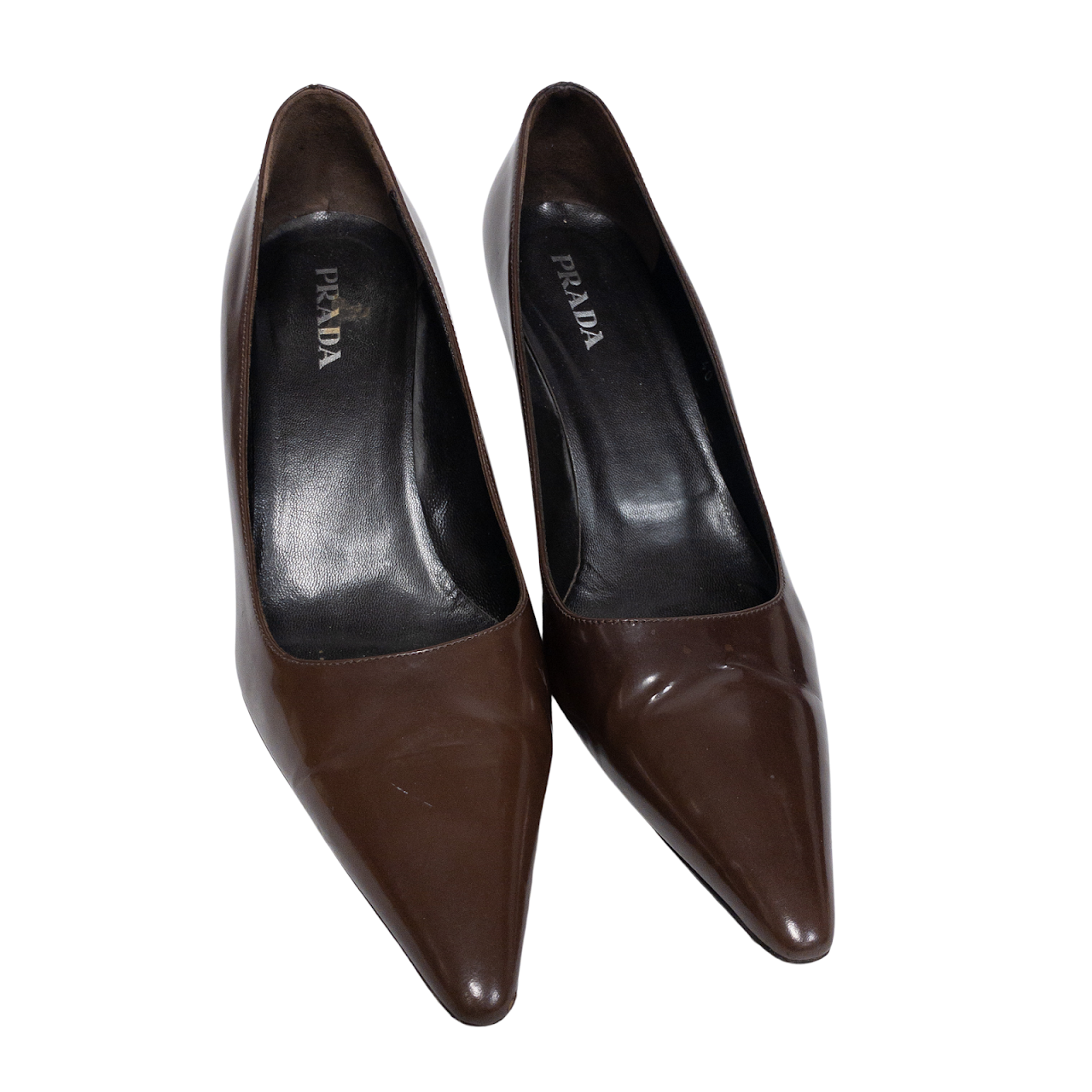 Prada Brown Leather Pumps