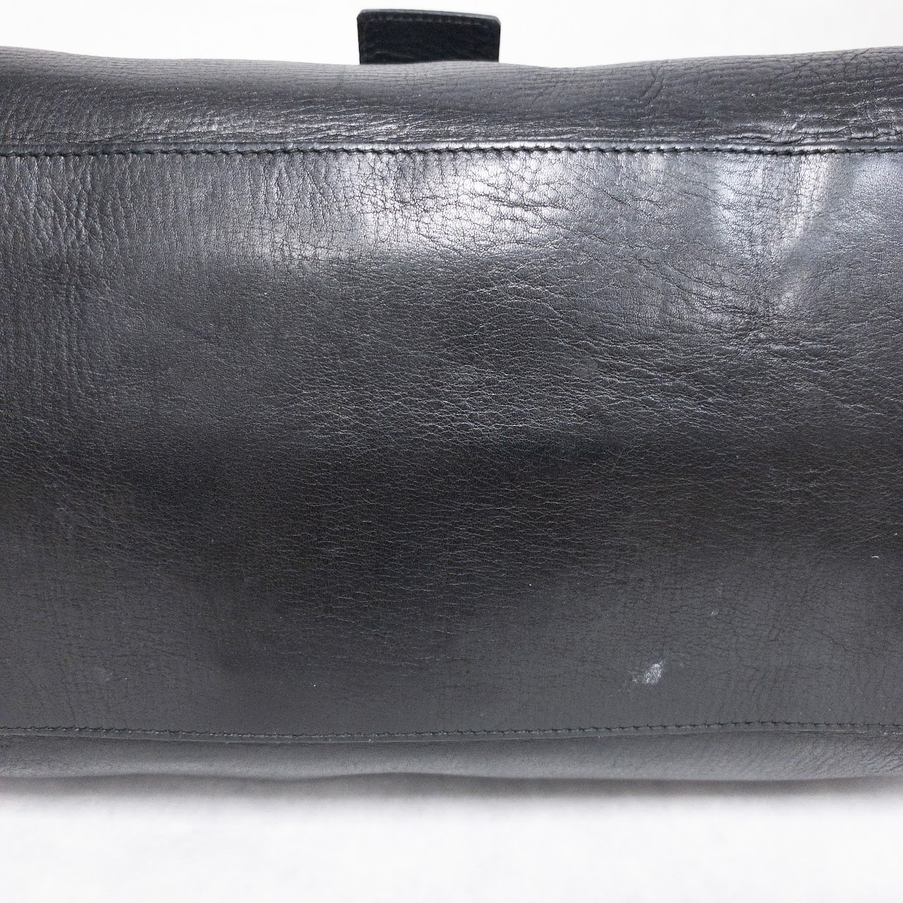 Prada Black Leather Frame Bag