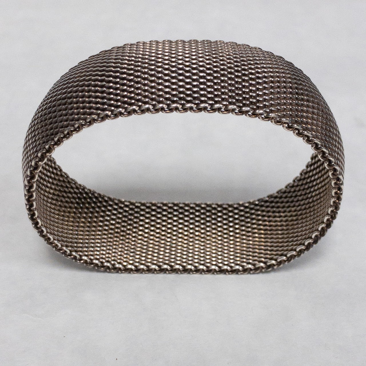 Sterling Silver Mesh Bangle  Bracelet