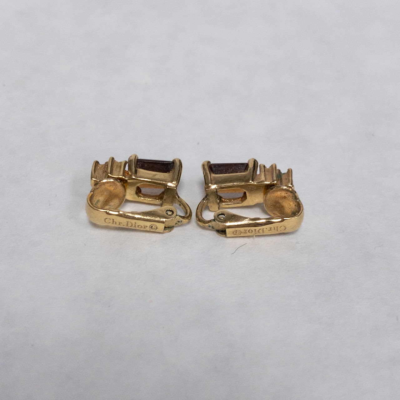 Christian Dior 'Amber' Clip Earrings