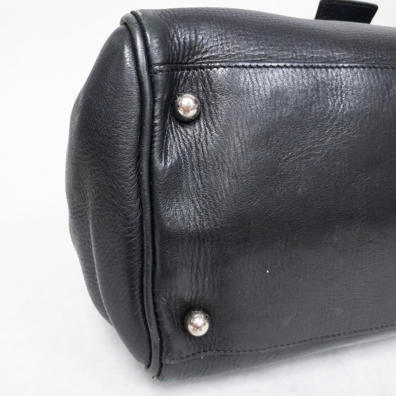 Prada Black Leather Frame Bag