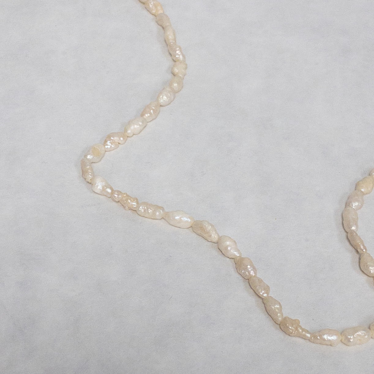 14K Gold Seed Pearl Necklace