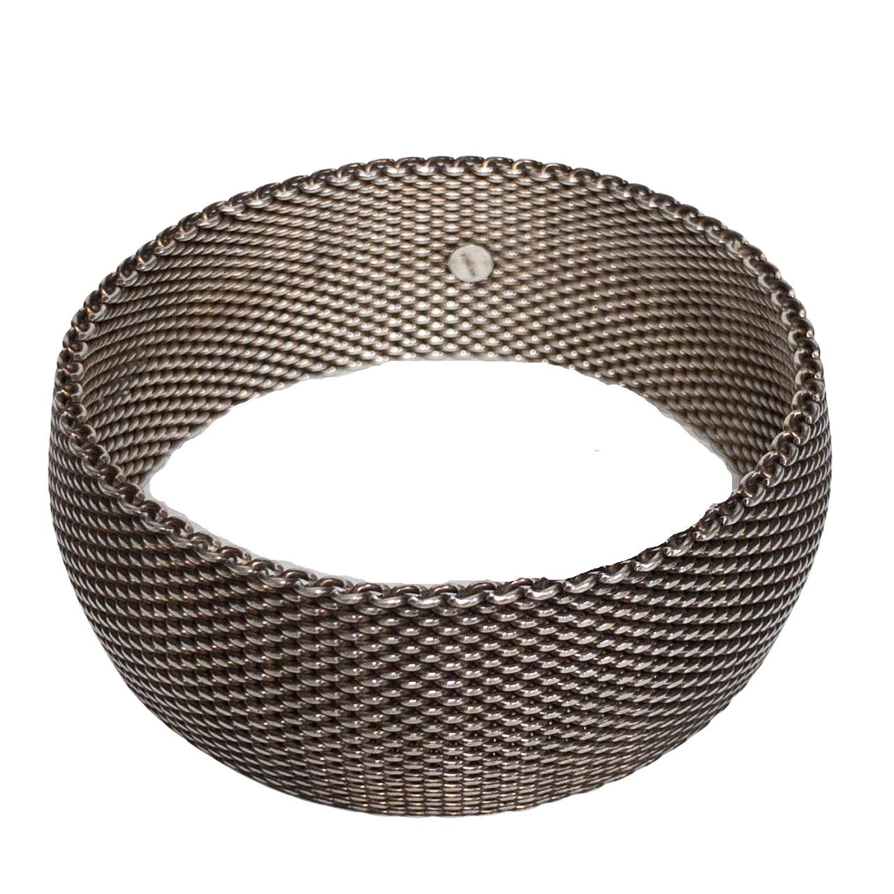 Sterling Silver Mesh Bangle  Bracelet