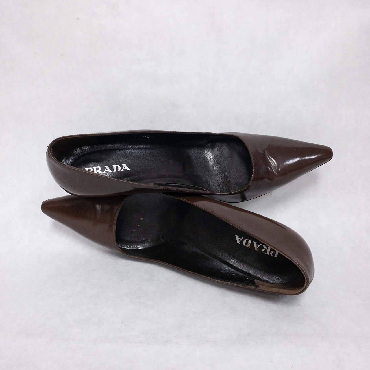 Prada Brown Leather Pumps